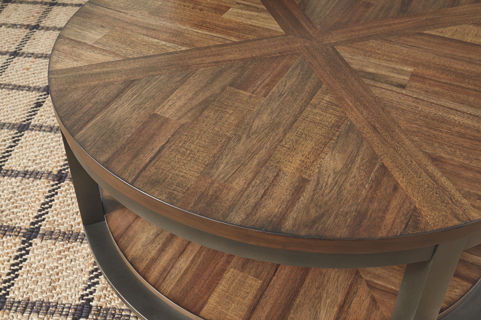 Roybeck - Light Brown / Bronze - Occasional Table Set (Set of 3) - Hornell Furniture Outlet