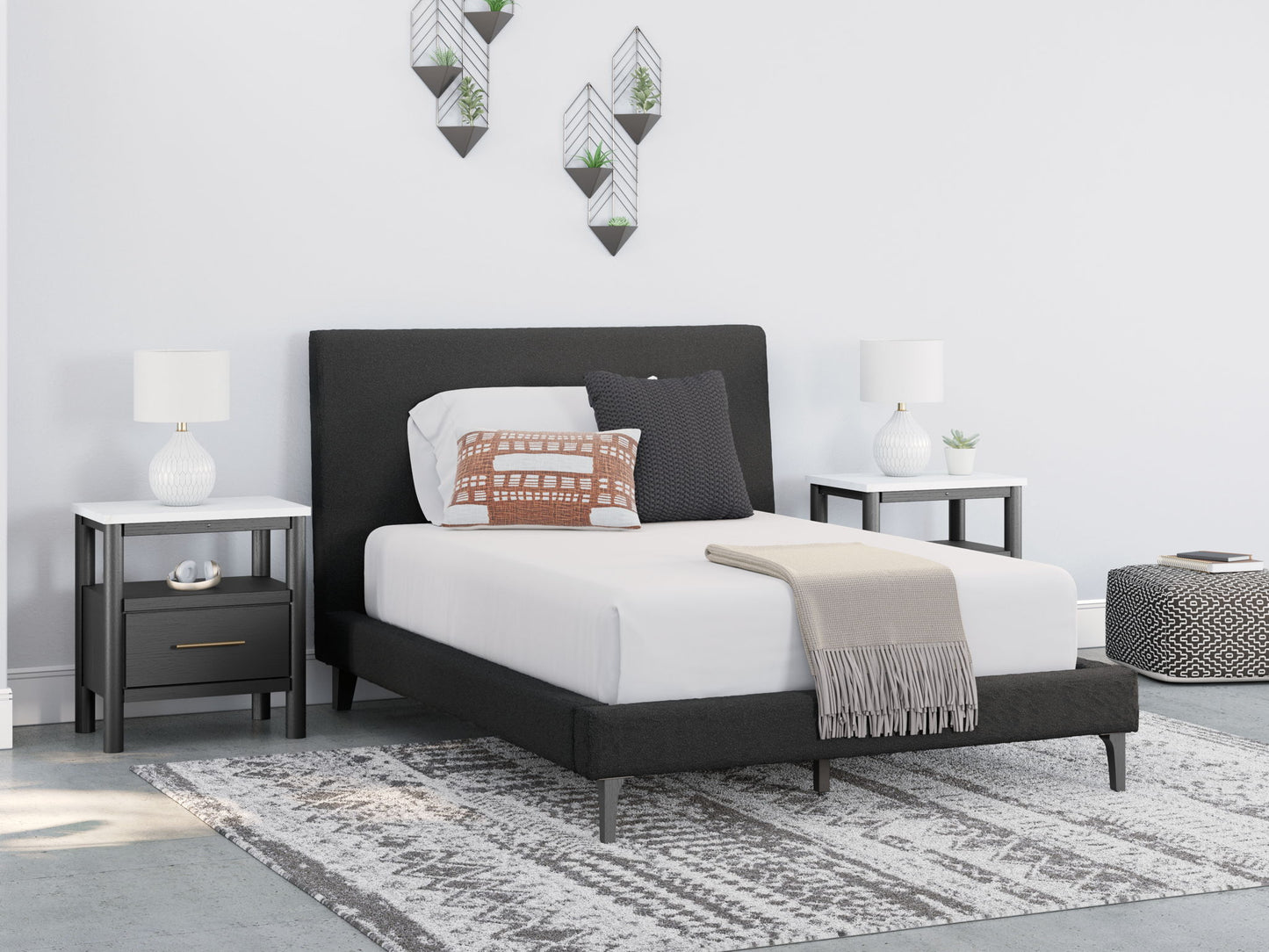 Cadmori - Upholstered Bed With Roll Slats - Hornell Furniture Outlet