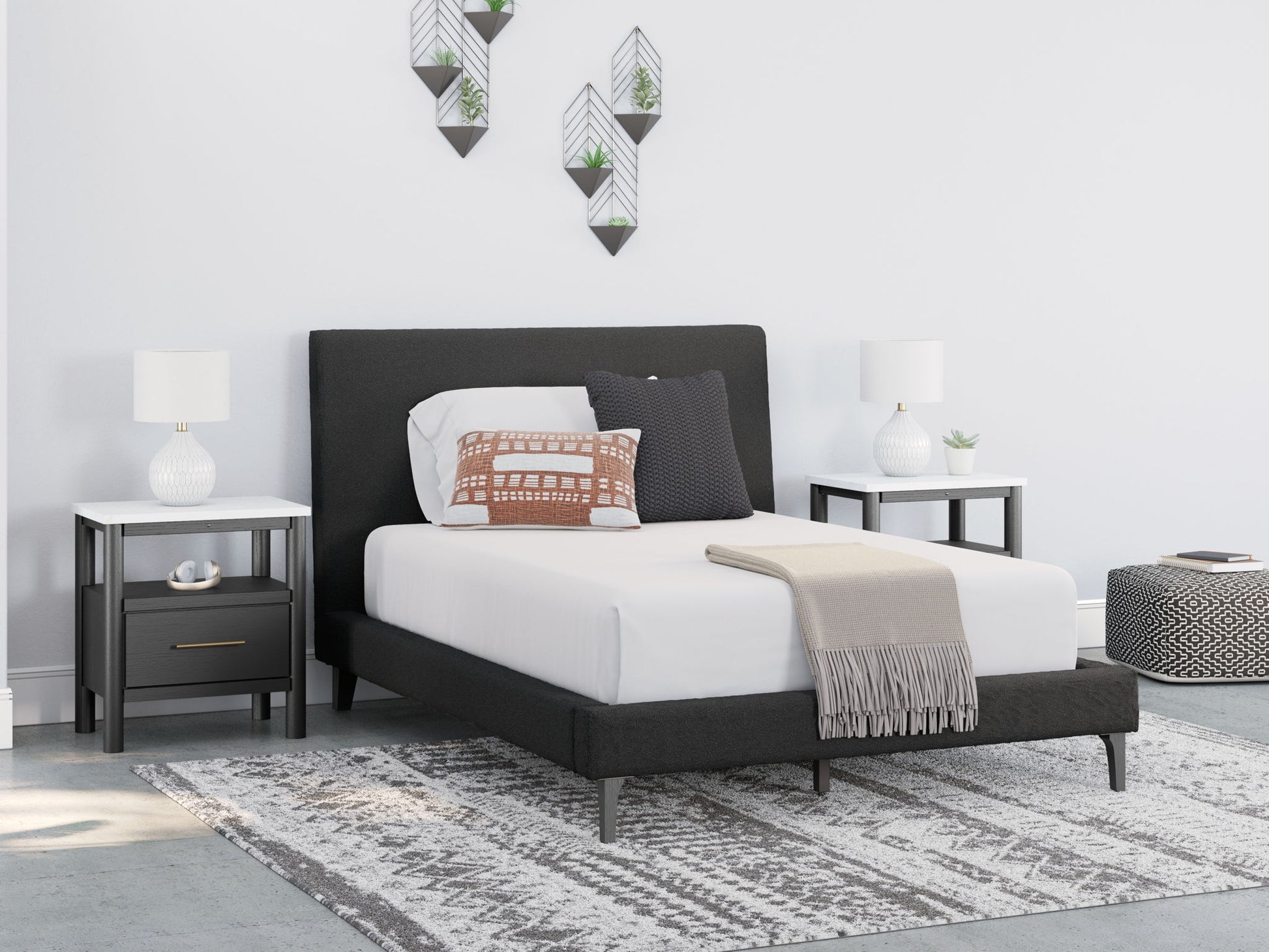 Cadmori - Upholstered Bed With Roll Slats - Hornell Furniture Outlet