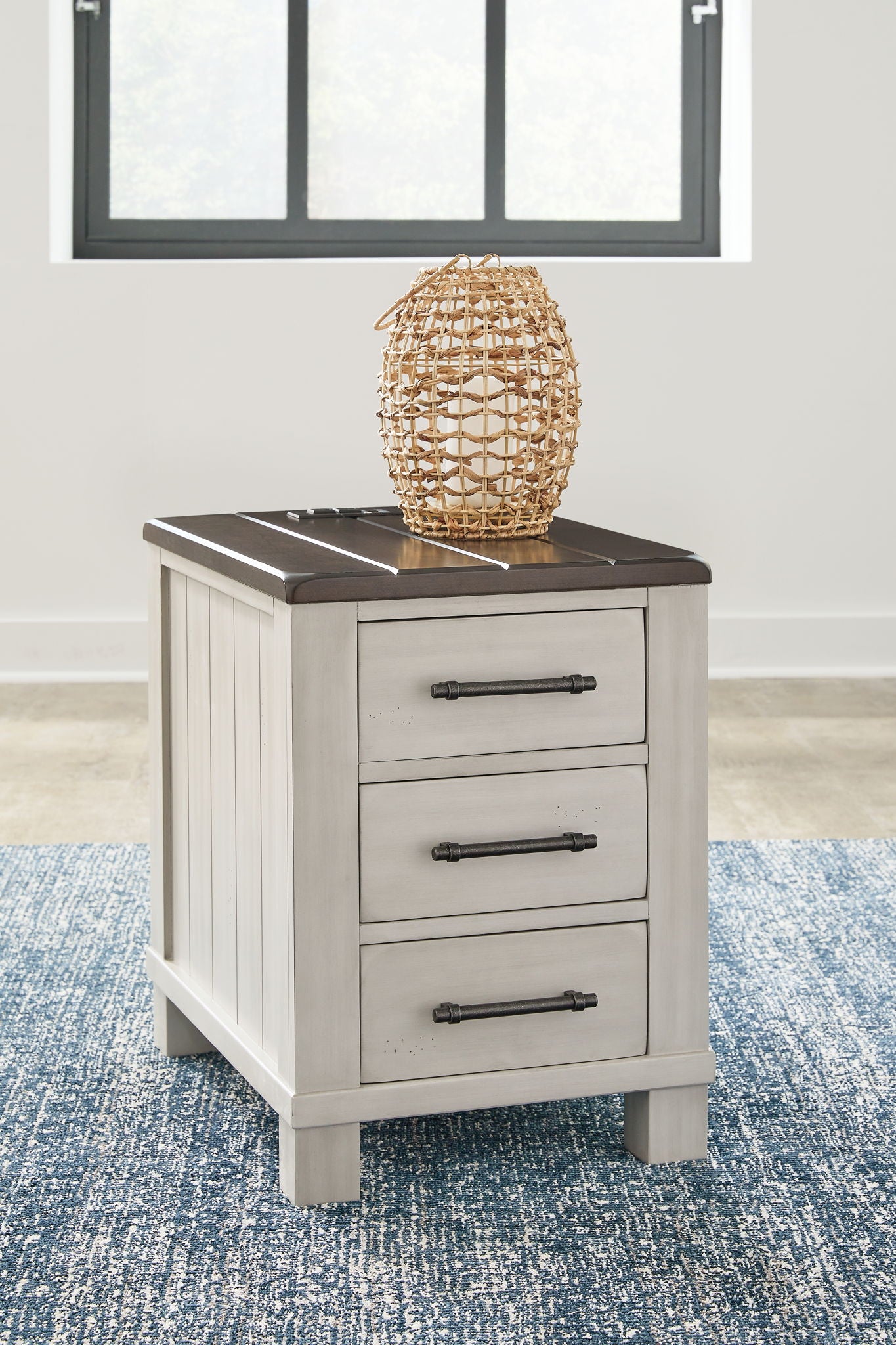 Darborn - Gray / Brown - Chair Side End Table - Hornell Furniture Outlet