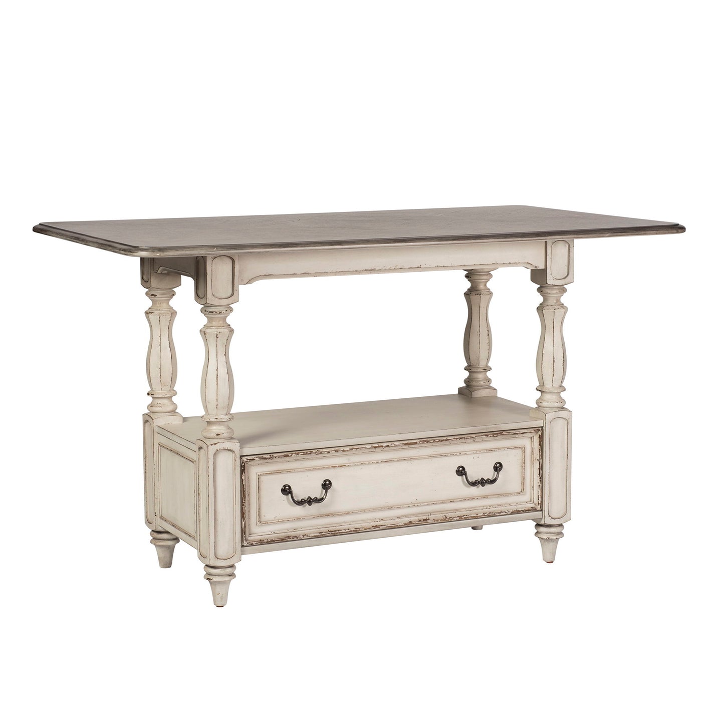 Magnolia Manor - Gathering Table - White - Hornell Furniture Outlet