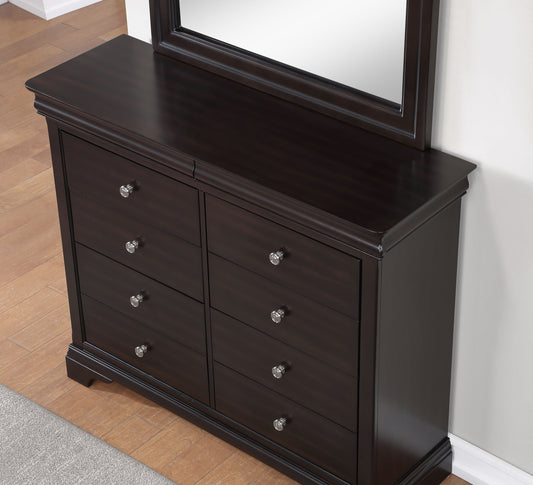 Dominique - Chesser - Dark Brown - Hornell Furniture Outlet