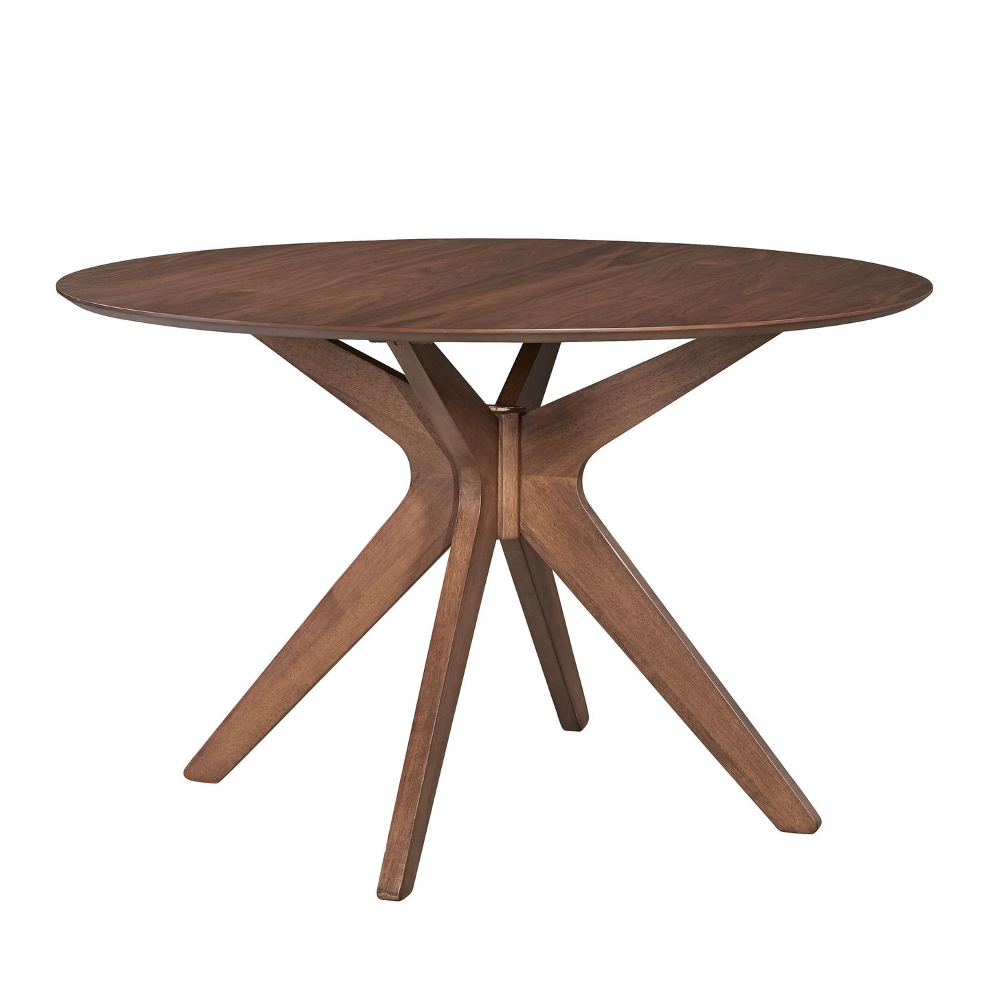 Space Savers - 5 Piece Pedestal Table Set - Dark Brown - Hornell Furniture Outlet