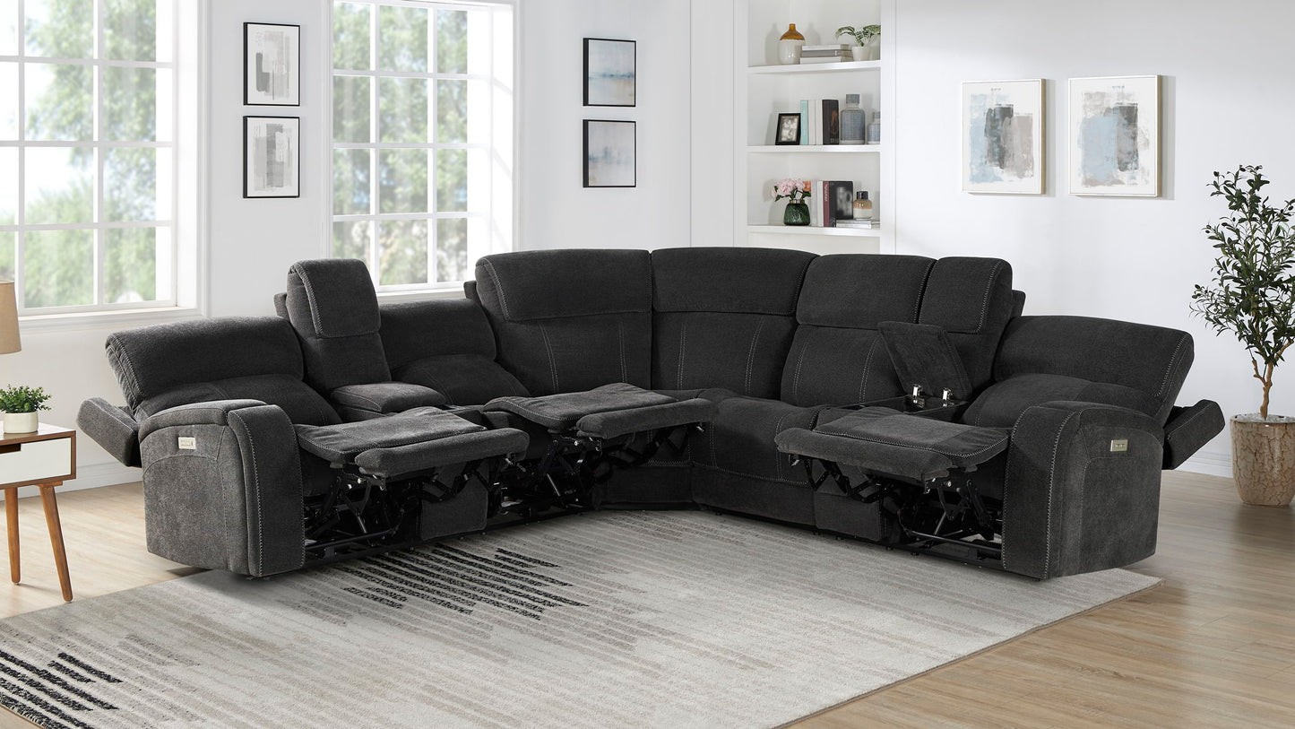 Seattle - 3 Piece Sectional - Gray - Hornell Furniture Outlet