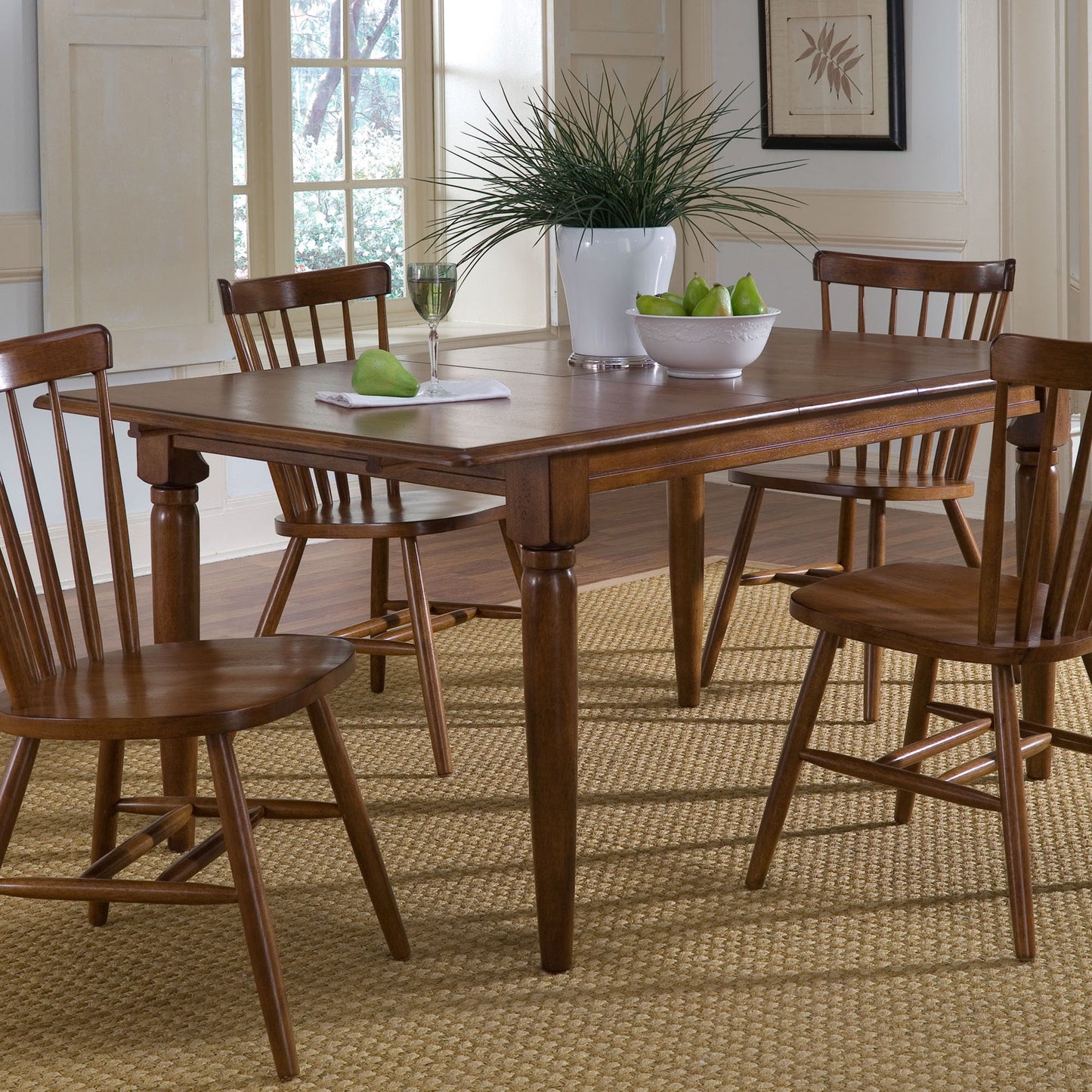 Creations - Butterfly Leaf Table - Dark Brown - Hornell Furniture Outlet