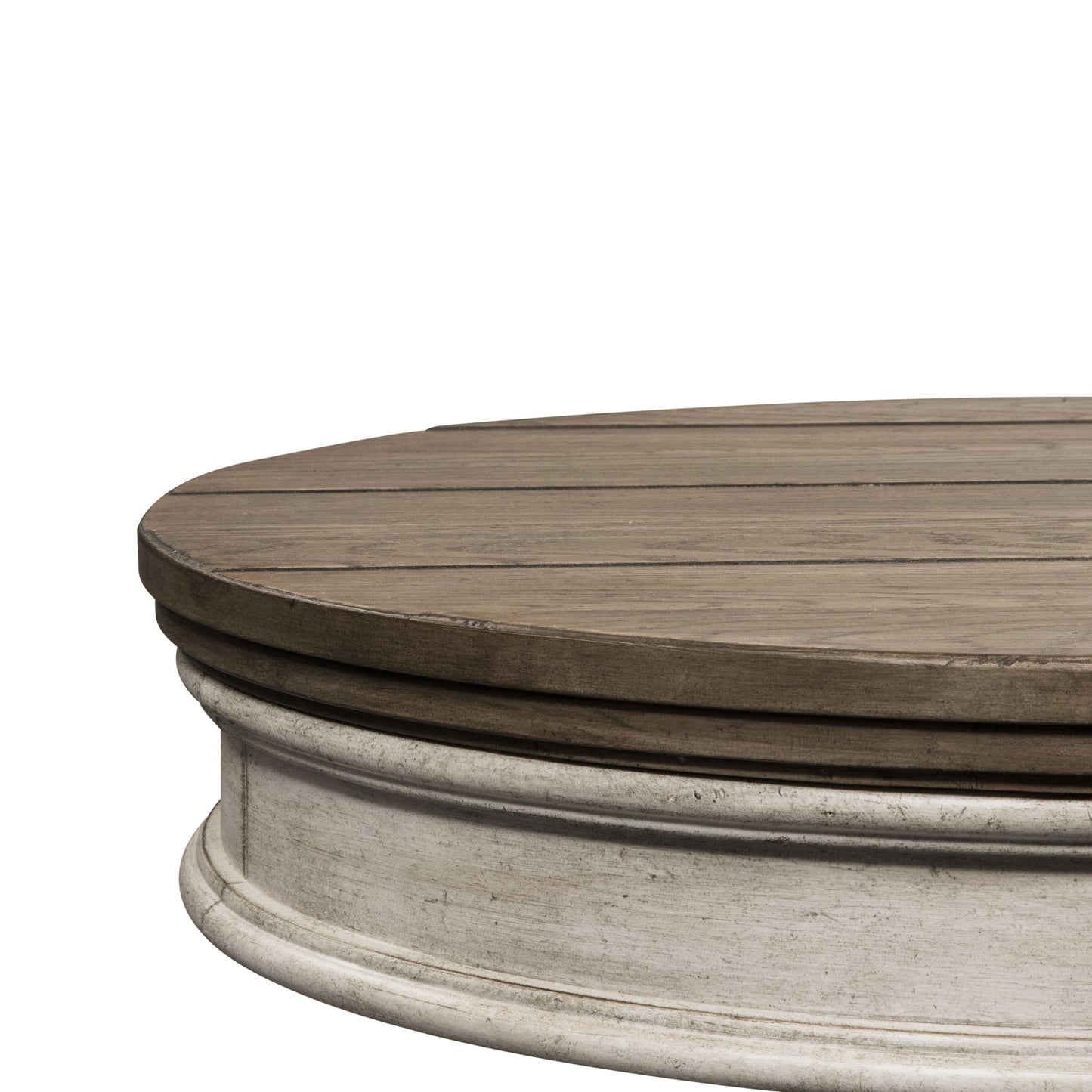 Heartland - Round Pedestal Chair Side Table - White - Hornell Furniture Outlet