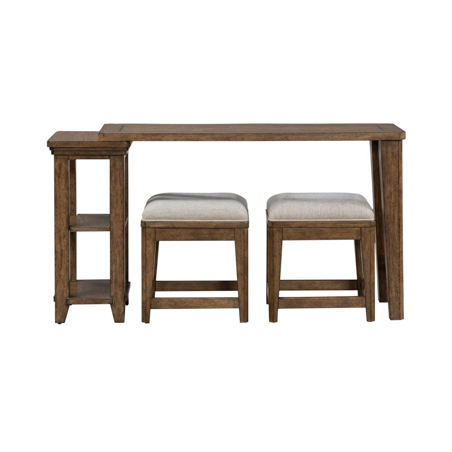 Carolina Park - 3 Piece Console Set - Brown - Hornell Furniture Outlet