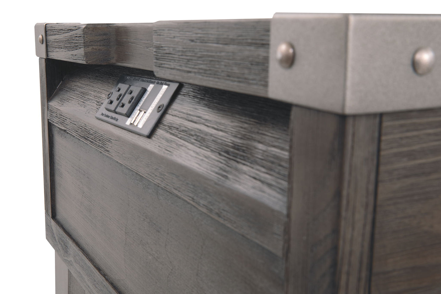 Todoe - Dark Gray - Rectangular End Table - Hornell Furniture Outlet