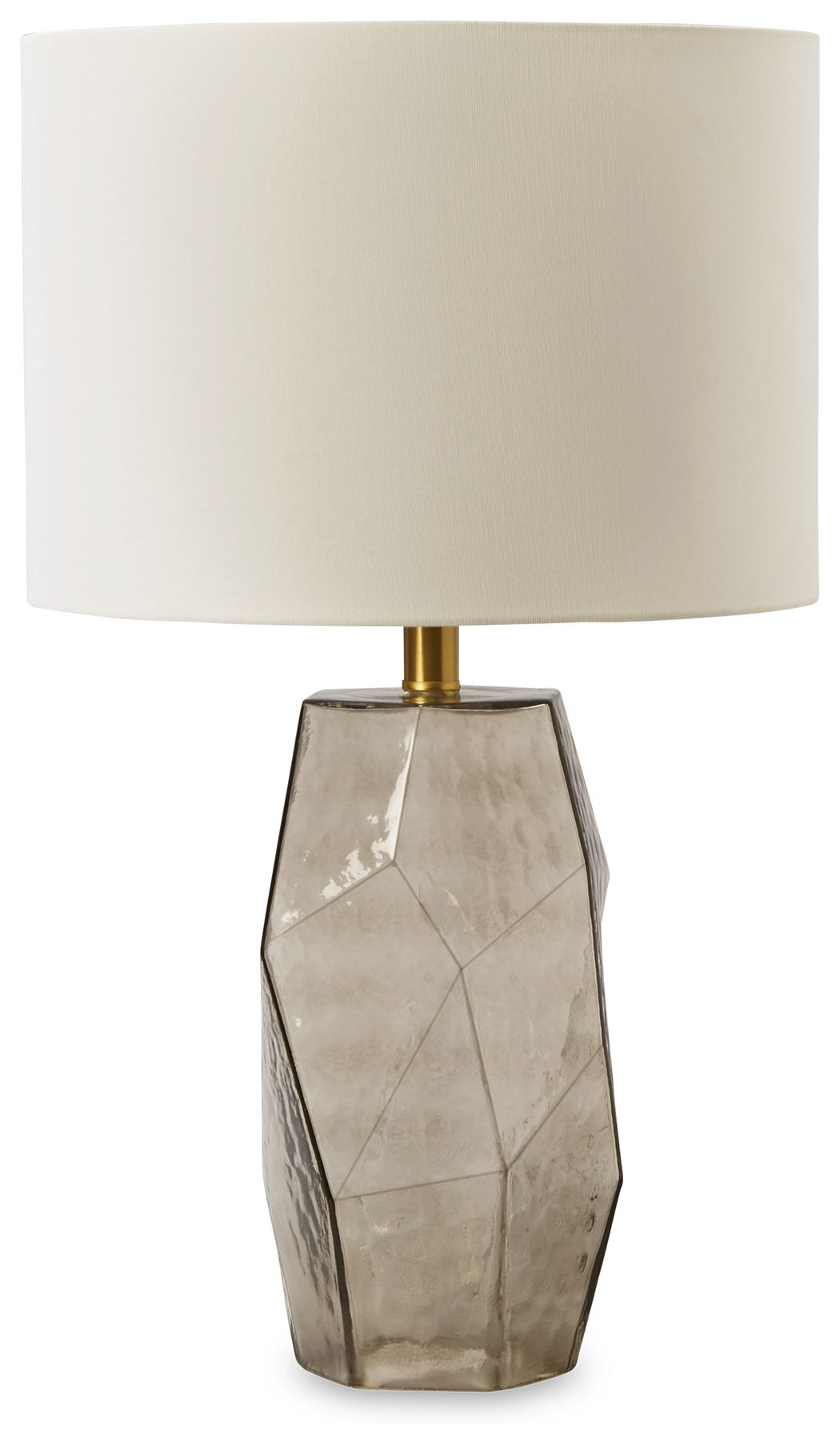 Taylow - Gray - Glass Table Lamp - Hornell Furniture Outlet