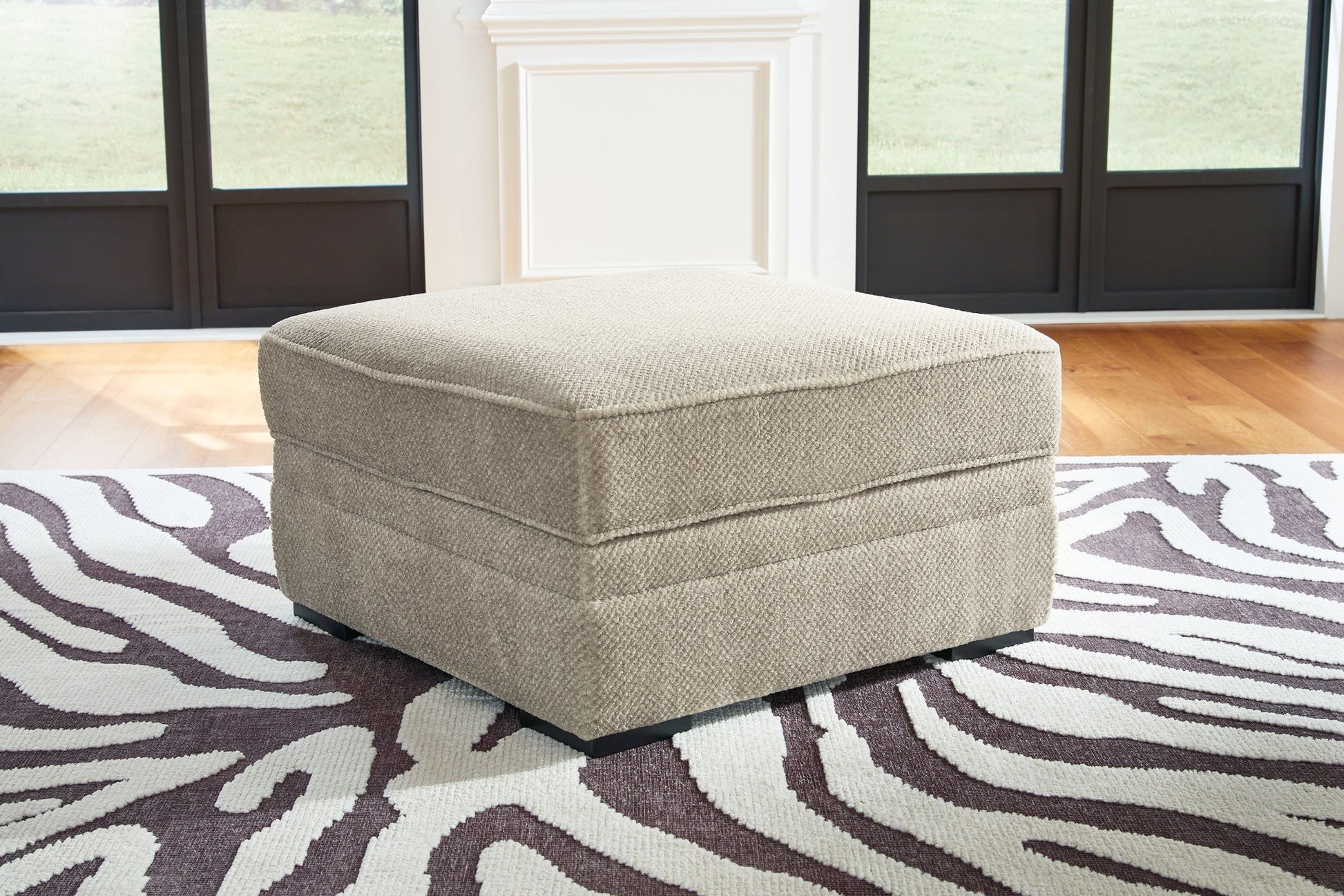 Calnita - Sisal - Ottoman With Storage - Hornell Furniture Outlet