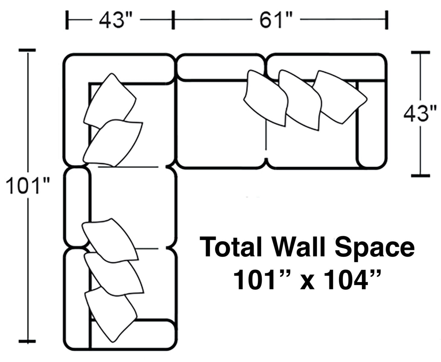 Denali - Italian Leather Match Sectional - Hornell Furniture Outlet
