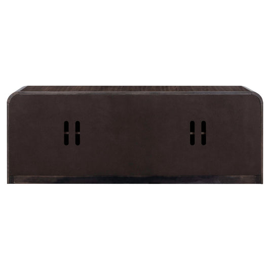 Perspectives - 82" TV Console - Brown - Hornell Furniture Outlet