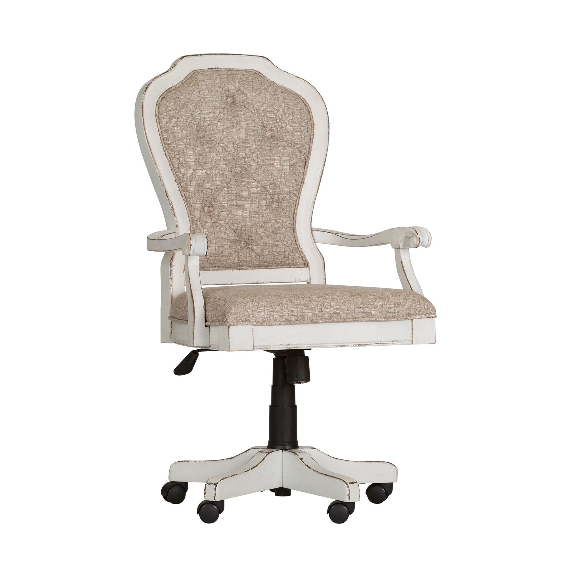 Magnolia Manor - Jr Executive Desk Chair - White - Hornell Furniture Outlet