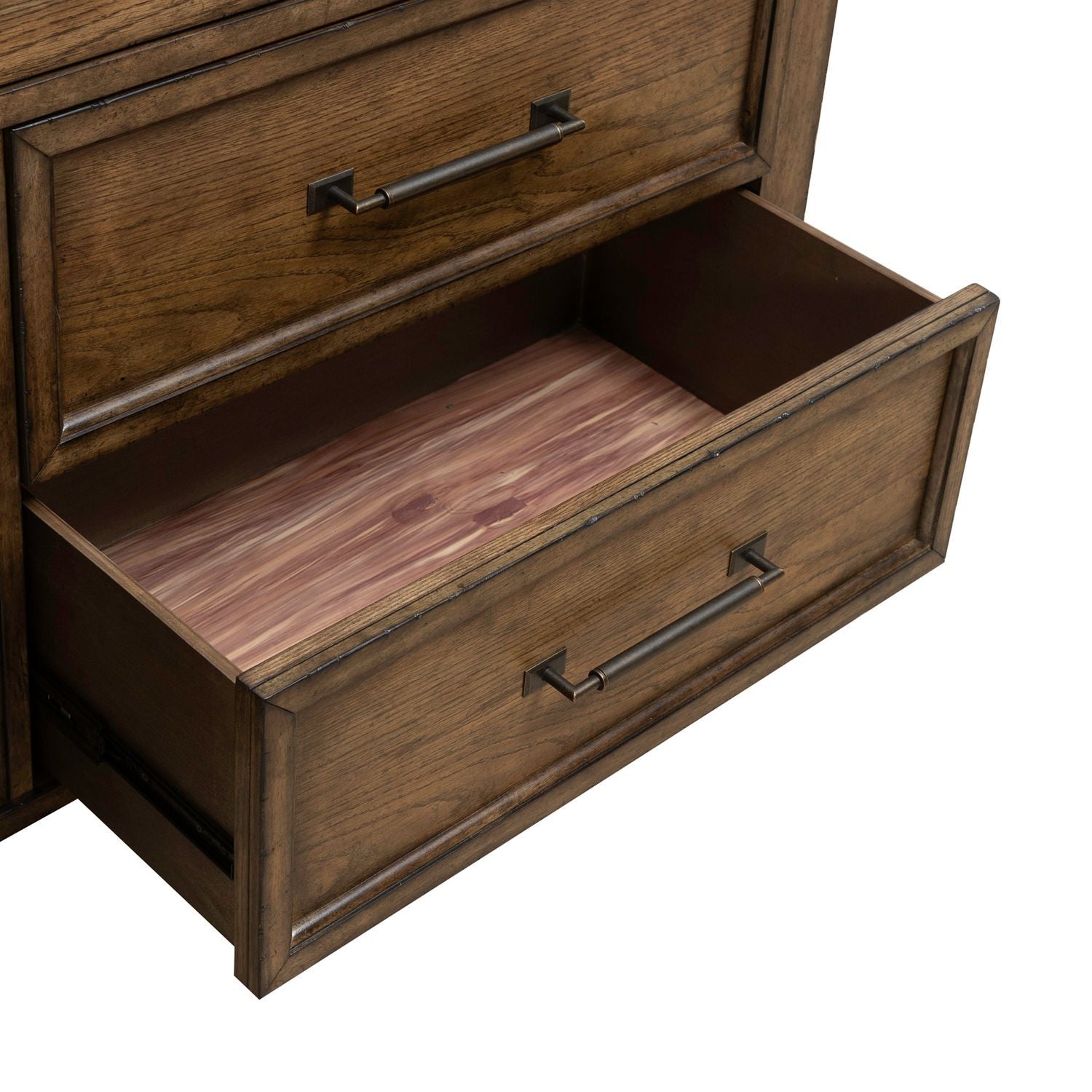 Carolina Park - 7 Drawer Dresser - Brown - Hornell Furniture Outlet