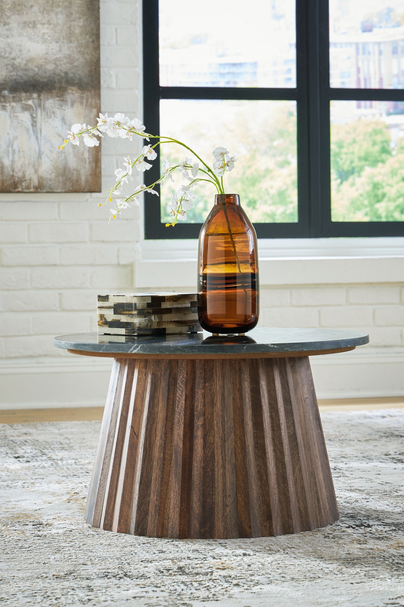 Ceilby - Black / Brown - Accent Cocktail Table - Hornell Furniture Outlet