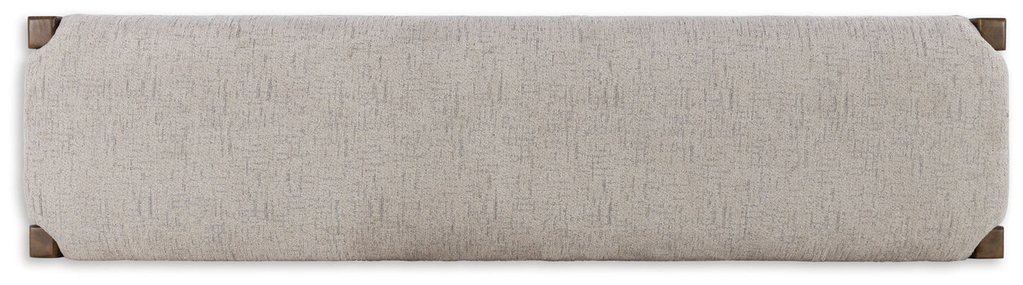 Cabalynn - Oatmeal / Light Brown - Large Uph Dining Room Bench - Hornell Furniture Outlet