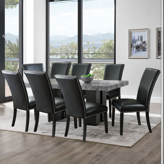 Camila - Rectangular Dining Set - Gray Top - Hornell Furniture Outlet