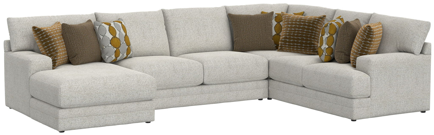 Tori - Sectional With Comfort Coil Seating And Accent Pillows Included - Hornell Furniture Outlet
