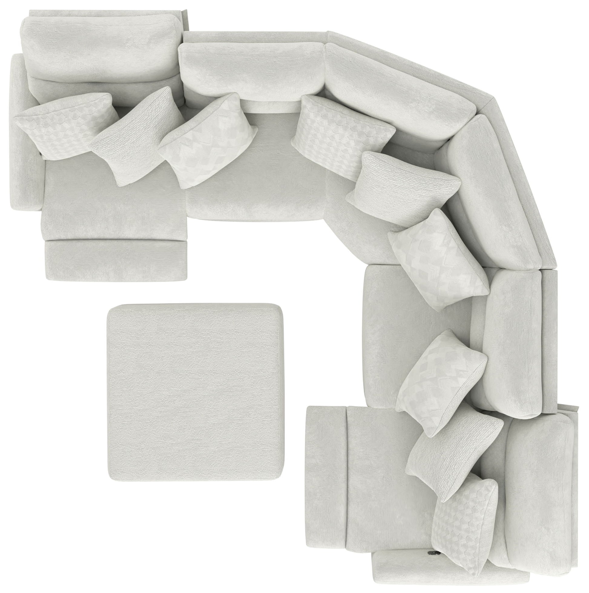 Majesty - Deep Seating Power Reclining Sectional - Hornell Furniture Outlet