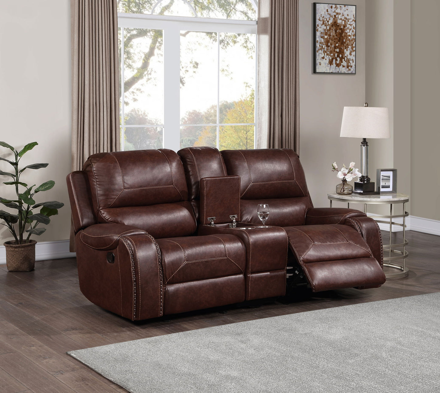 Keily - Manual Motion Glider Loveseat - Hornell Furniture Outlet