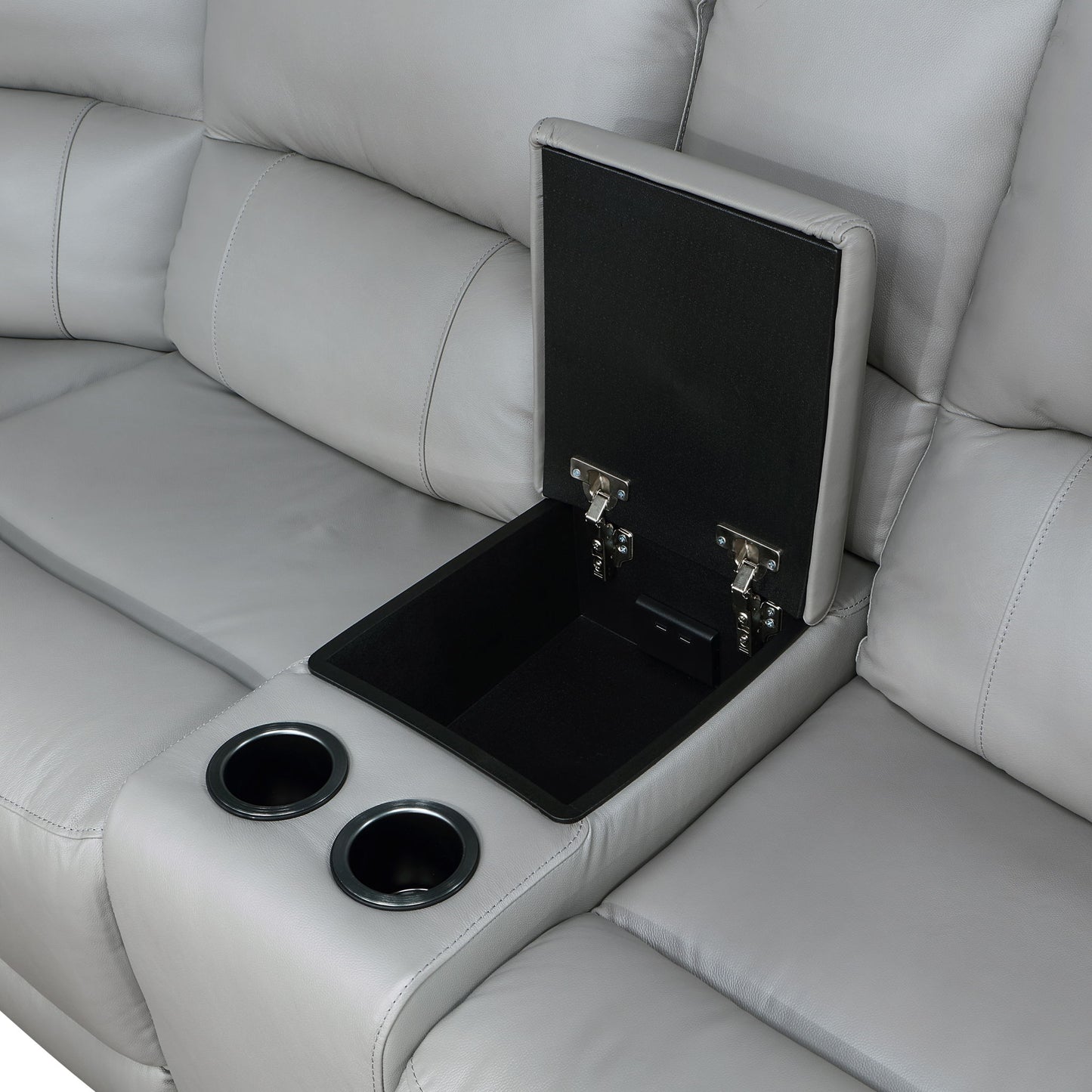 Alexandria - Leather Power Sectional - Hornell Furniture Outlet