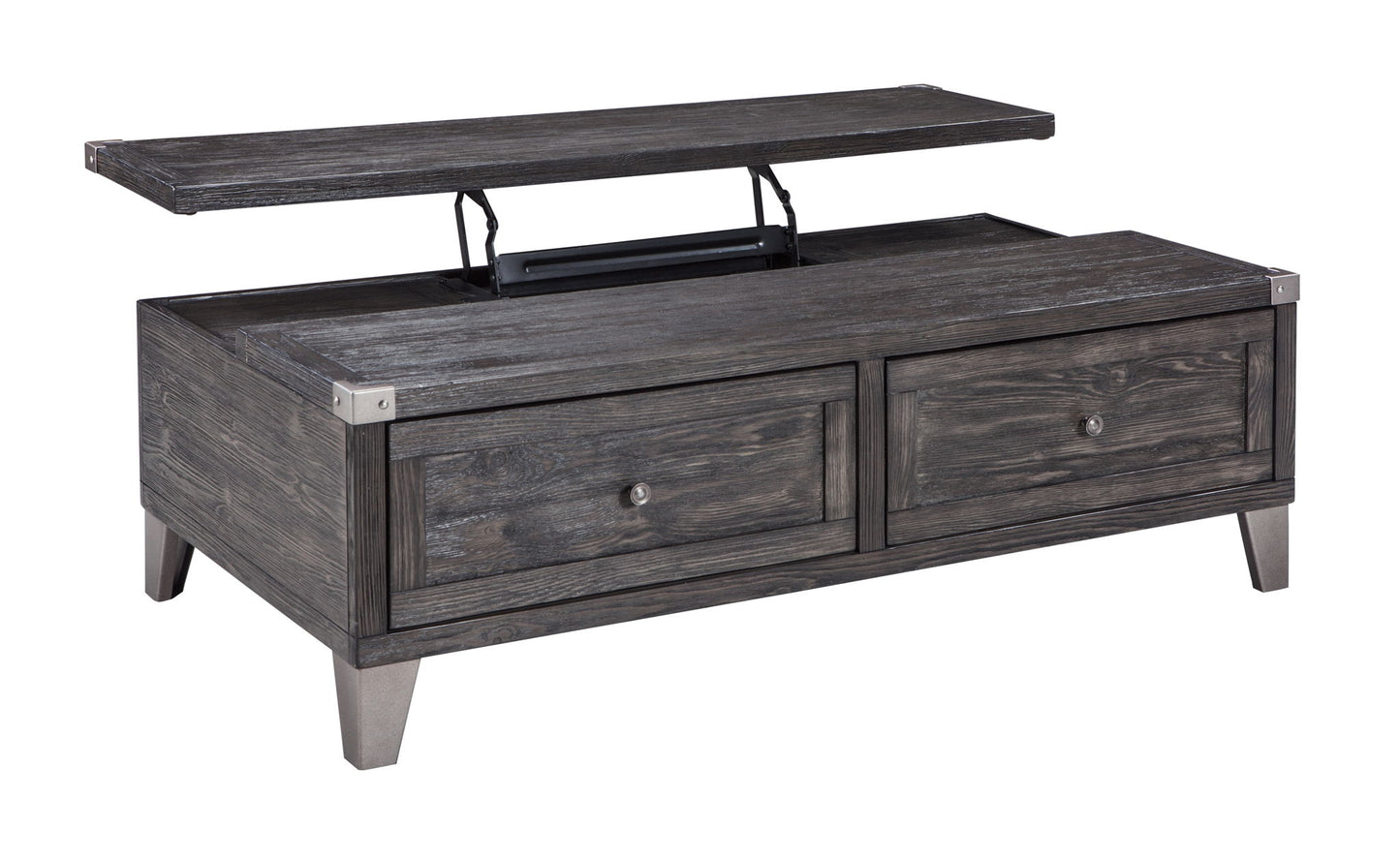 Todoe - Dark Gray - Lift Top Cocktail Table - Hornell Furniture Outlet