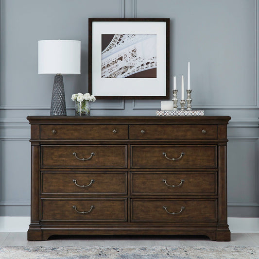 Arden Road - 8 Drawer Dresser - Satin Cherry - Hornell Furniture Outlet
