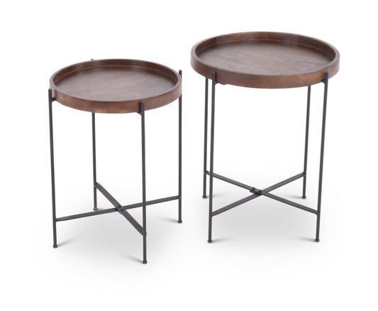 Capri - Nesting Tables - Dark Brown - Hornell Furniture Outlet
