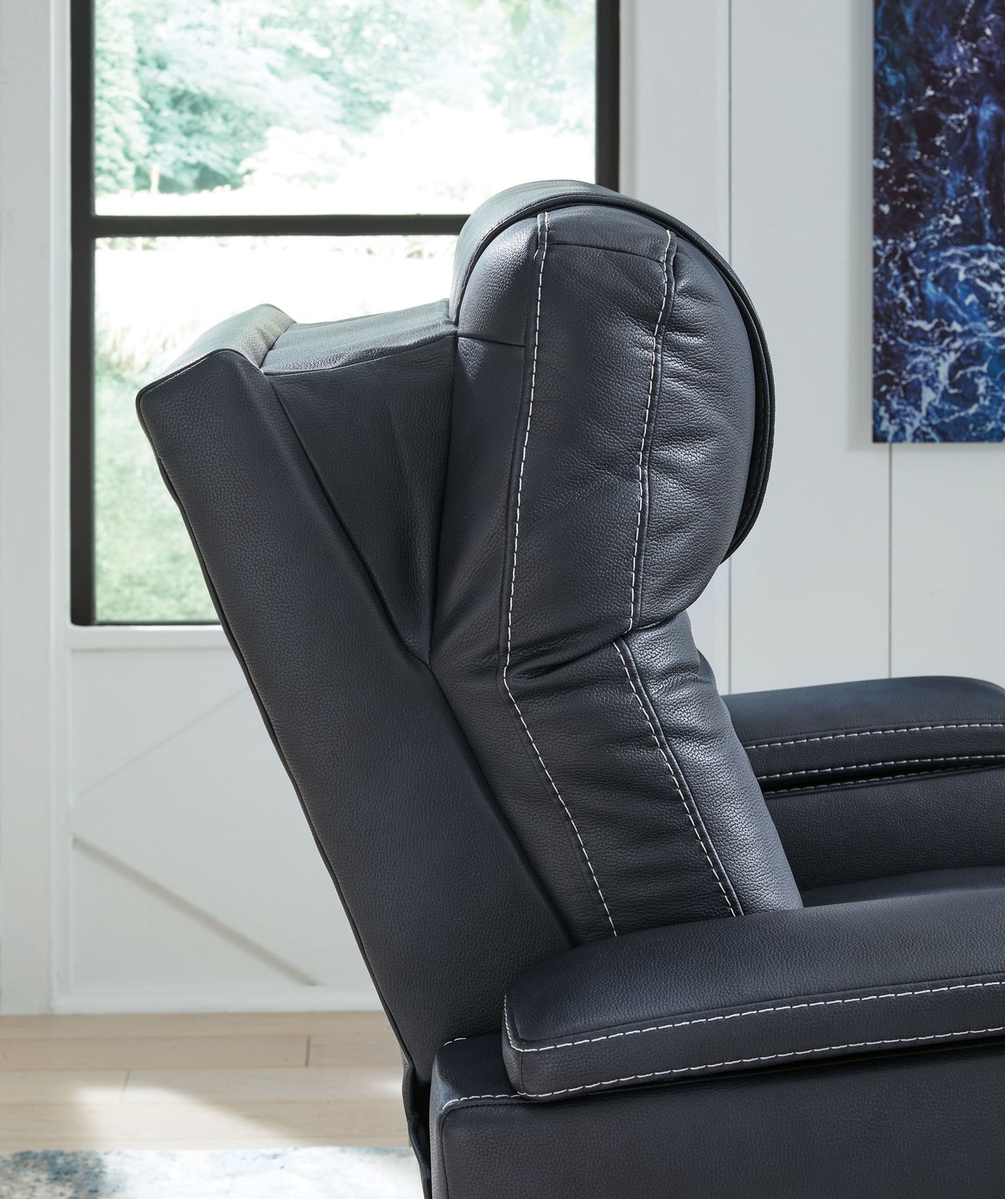 Feazada - Power Recliner With Adj Headrest - Hornell Furniture Outlet