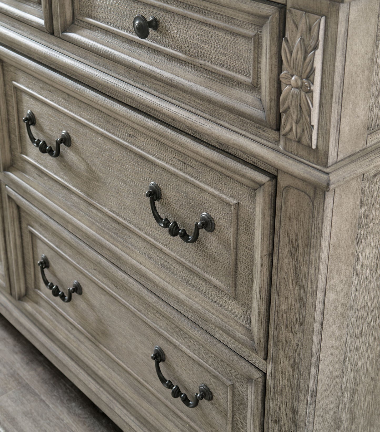 Lodenbay - Antique Gray - Dresser, Mirror - Hornell Furniture Outlet