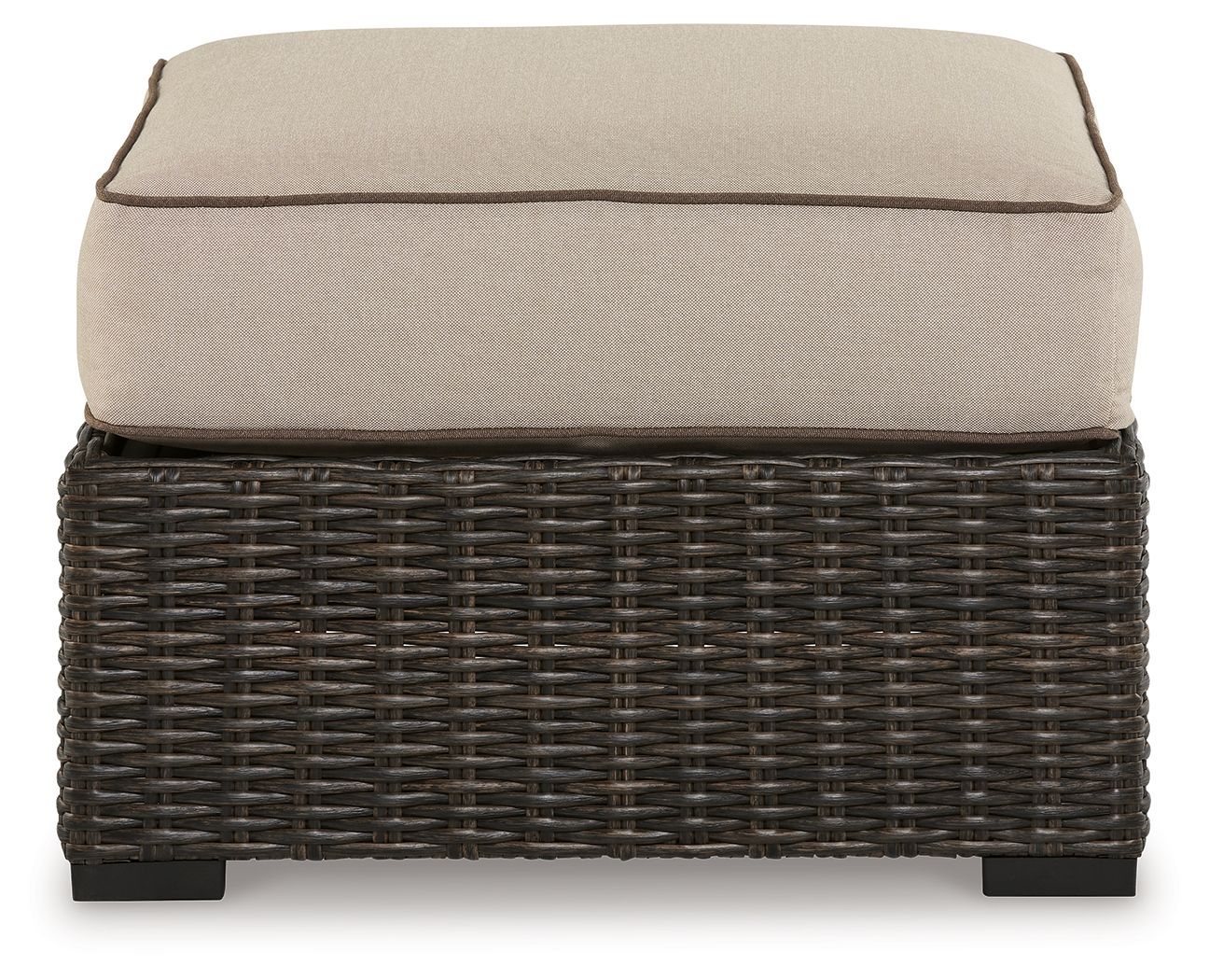 Coastline Bay - Brown - Ottoman With Cushion - Hornell Furniture Outlet