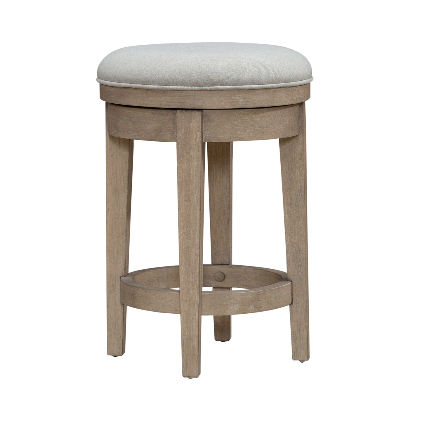 Brentwood - Upholstered Swivel Console Stool - Sandstone - Hornell Furniture Outlet