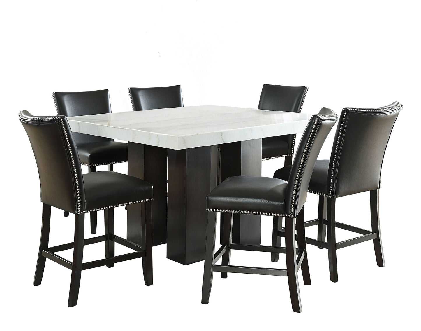 Camila - Square Counter Dining Set - White Top - Hornell Furniture Outlet