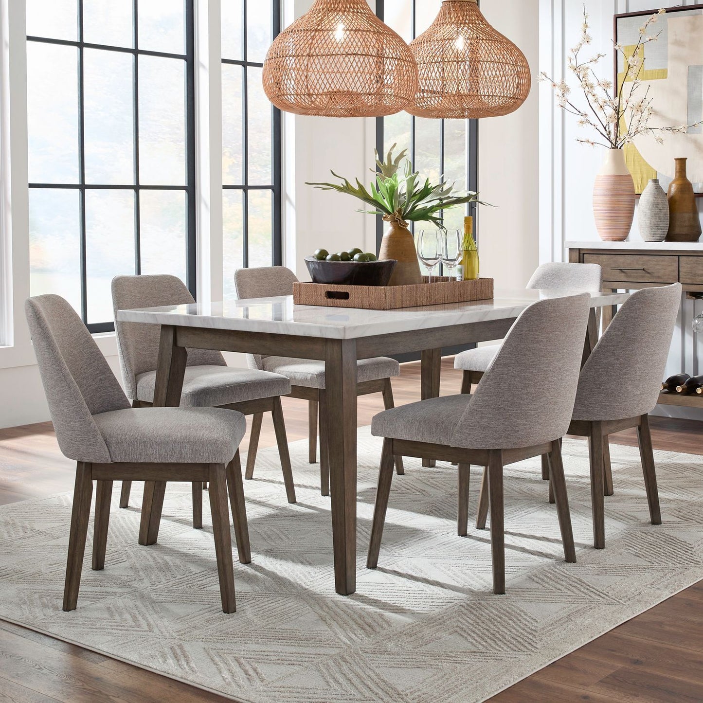 Edison - Rectangular Table Set - Hornell Furniture Outlet