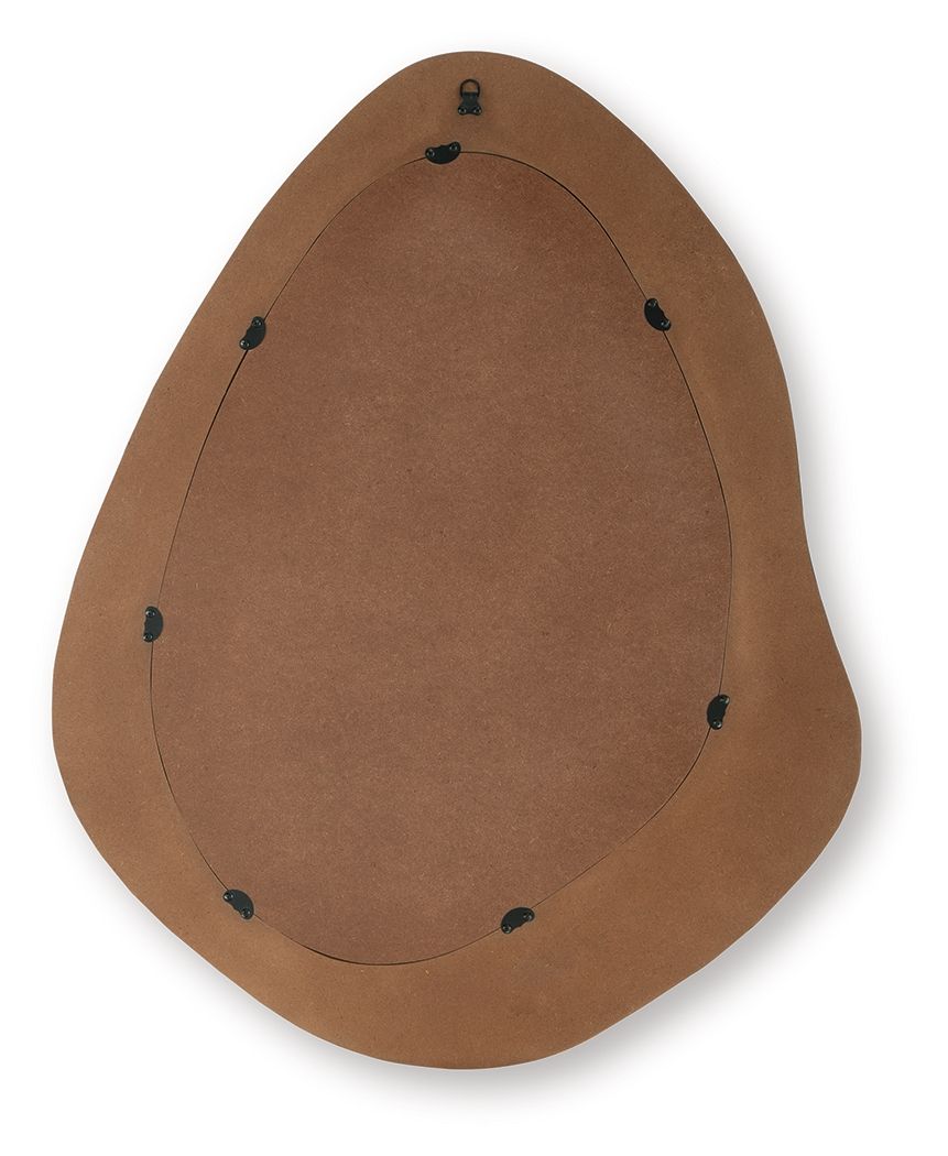 Kierlock - Black / Gold Finish - Accent Mirror - Hornell Furniture Outlet