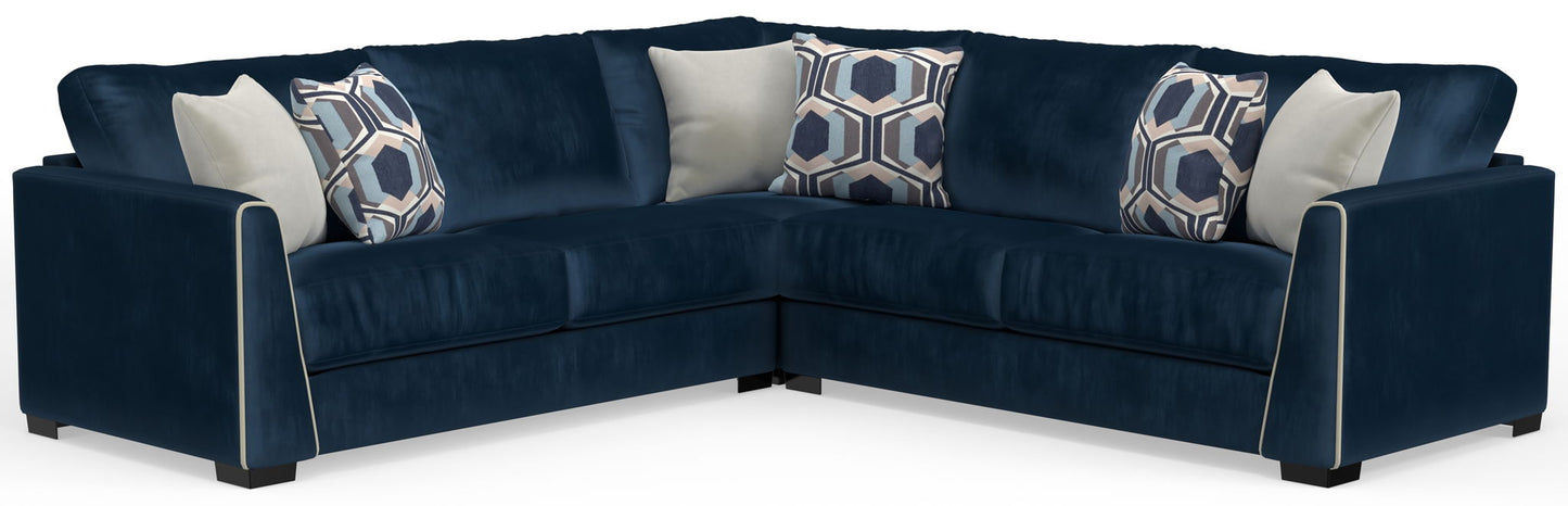 Jetson - Sectional With Comfort Coil Seat Cushions And Included Accent Pillows - Hornell Furniture Outlet