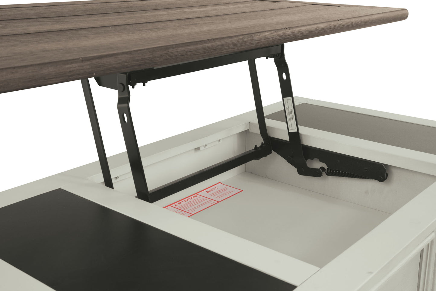 Bolanburg - White / Brown / Beige - Lift Top Cocktail Table - Hornell Furniture Outlet