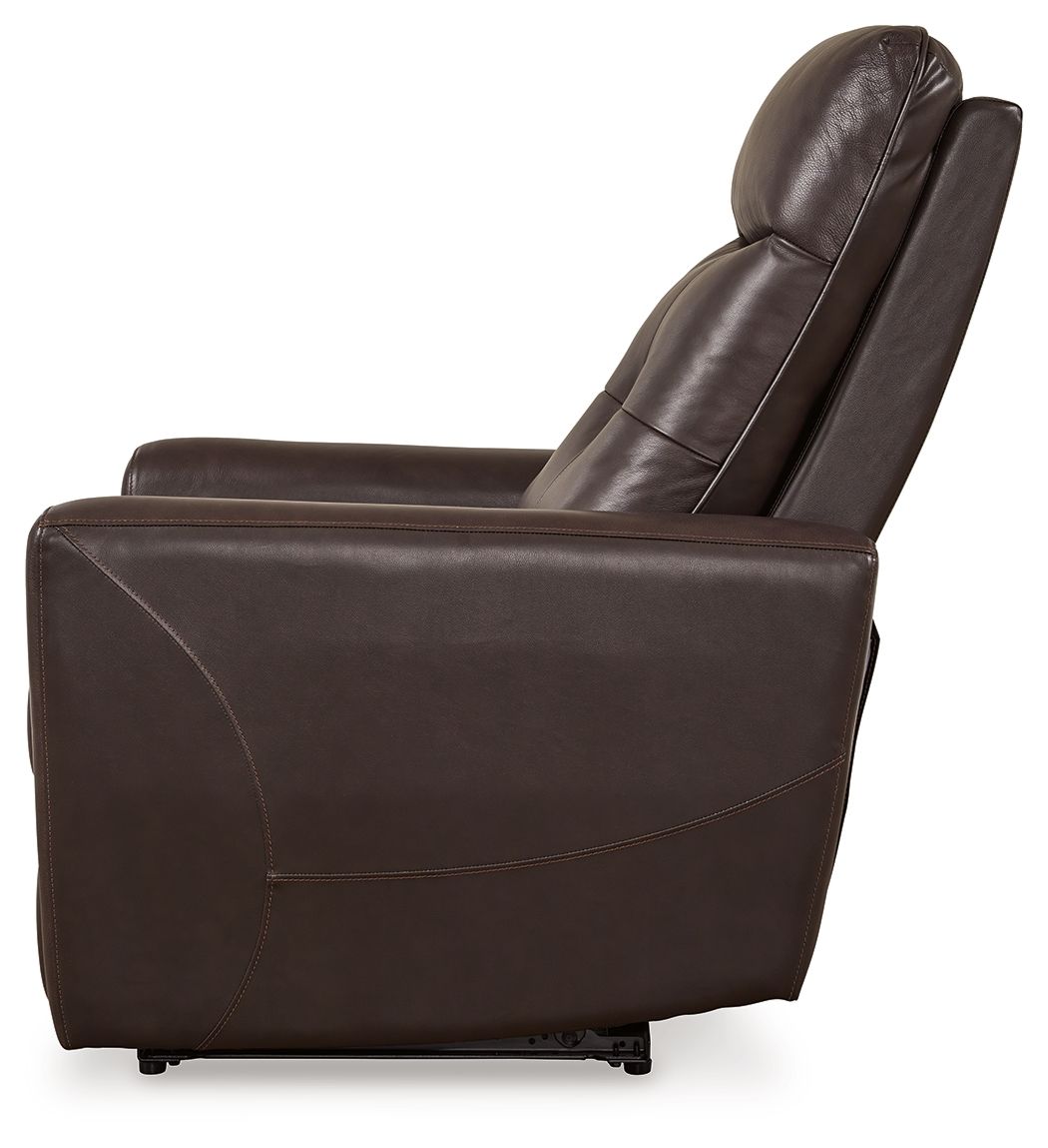 Pisgham - Power Recliner With Adj Headrest - Hornell Furniture Outlet