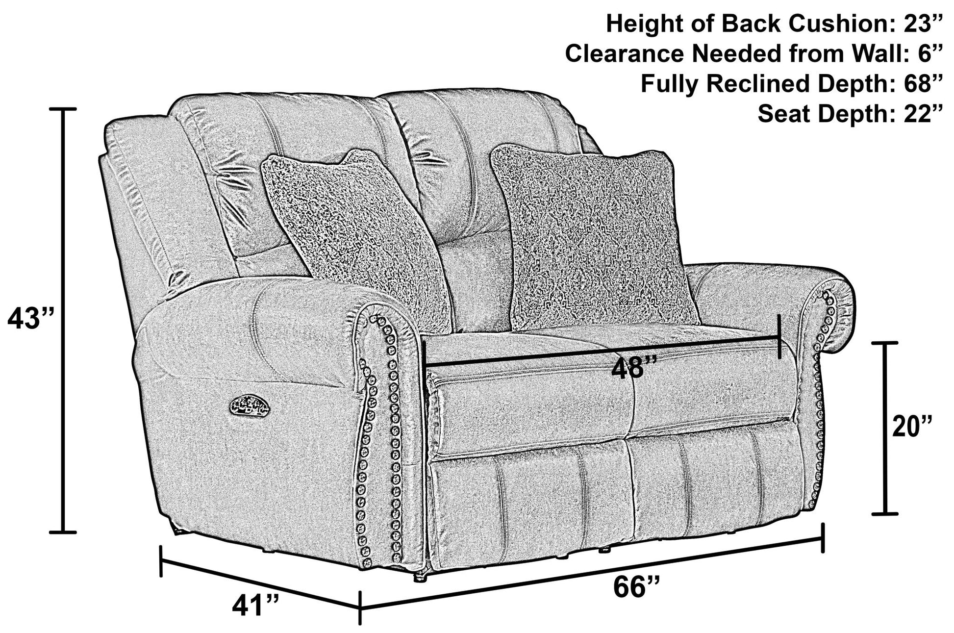 Pickett - Reclining Loveseat - Hornell Furniture Outlet