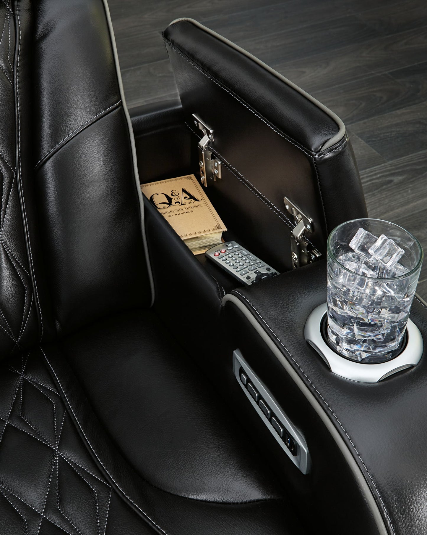 Boyington - Power Reclining Loveseat With Console/Adj Hdrst - Hornell Furniture Outlet