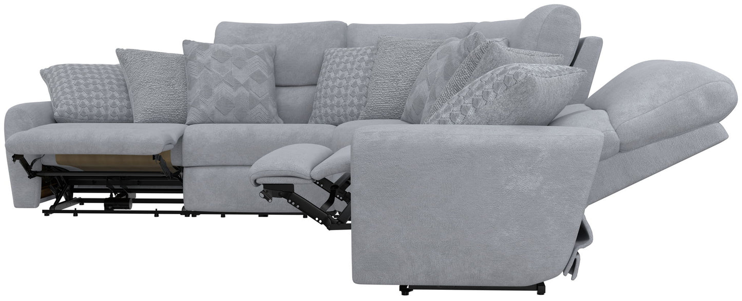 Majesty - Deep Seating Power Reclining Sectional - Hornell Furniture Outlet