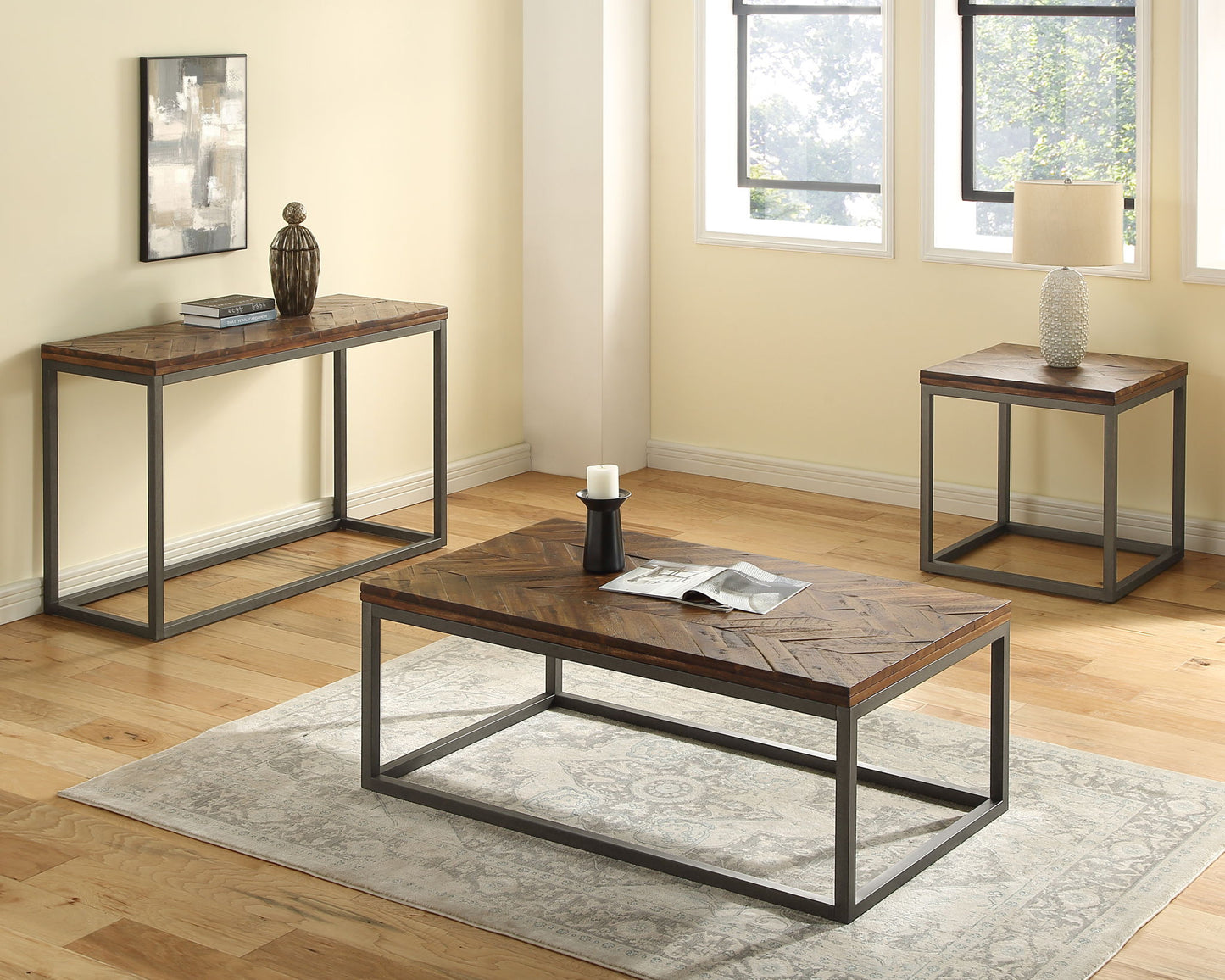 Lorenza - End Table - Brown - Hornell Furniture Outlet