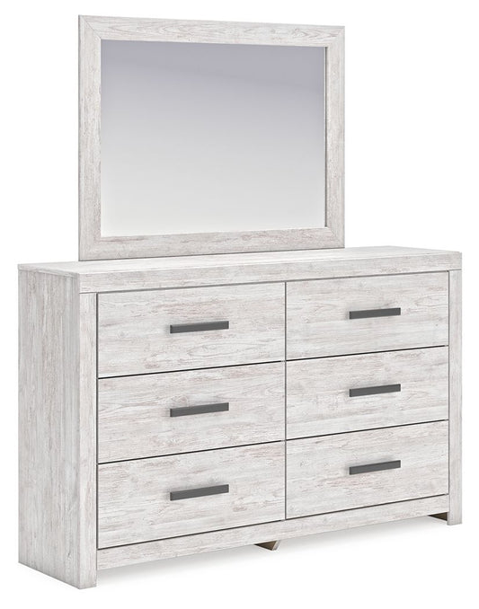Cayboni - Whitewash - Dresser And Mirror - Hornell Furniture Outlet