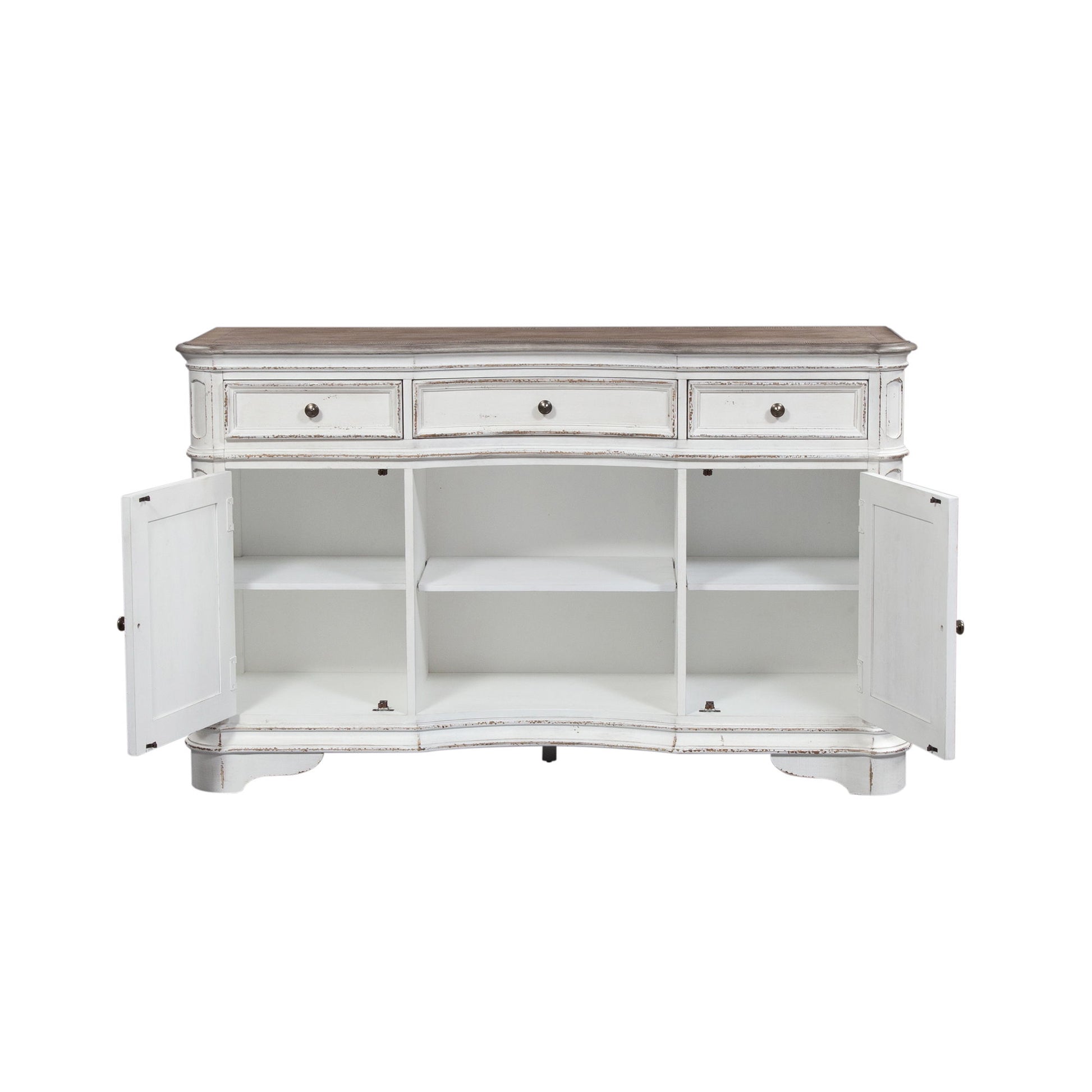 Magnolia Manor - Server - White - Hornell Furniture Outlet
