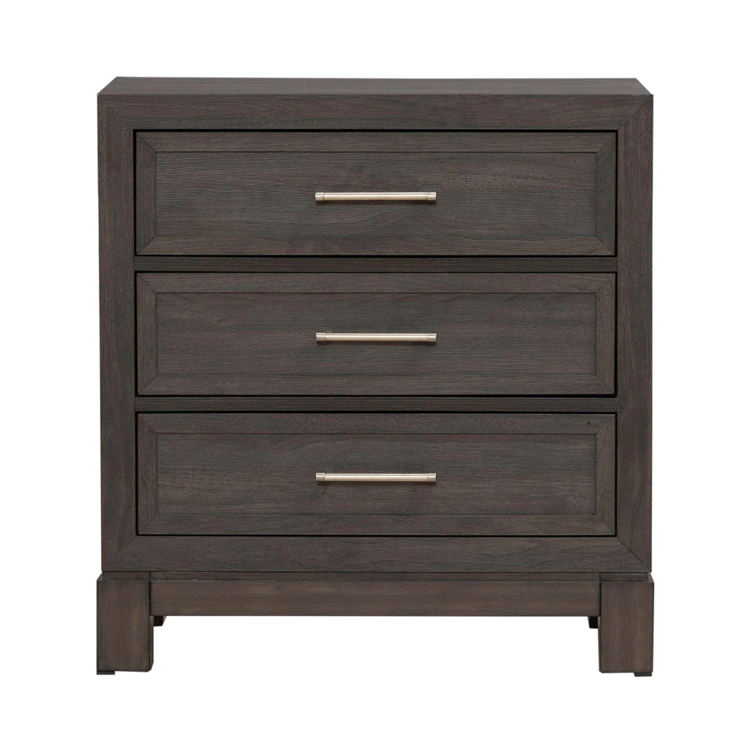 Modern Edge - Nightstand With Charging Station - Brown - Hornell Furniture Outlet