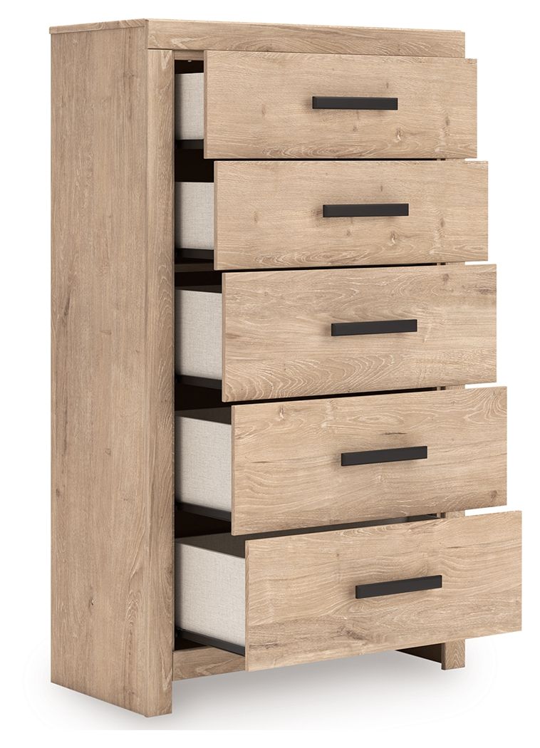 Sanginlane - Panel Bedroom Set - Hornell Furniture Outlet