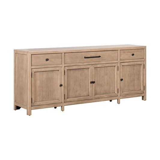 Proximity Place - 82" TV Console - Barley Buff - Hornell Furniture Outlet