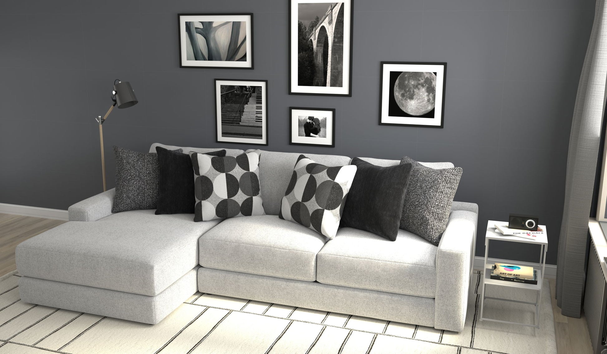 Arlo - Oversized Sofa Chaise - Hornell Furniture Outlet