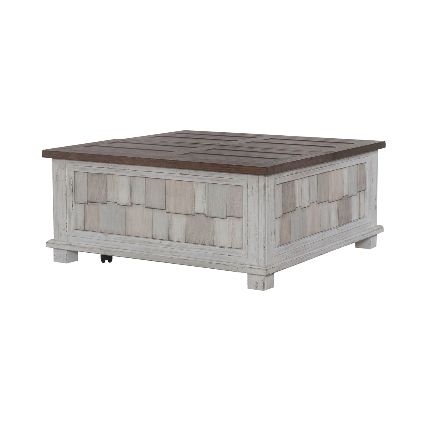 River Place - Lift Top Storage Cocktail Table - White - Hornell Furniture Outlet