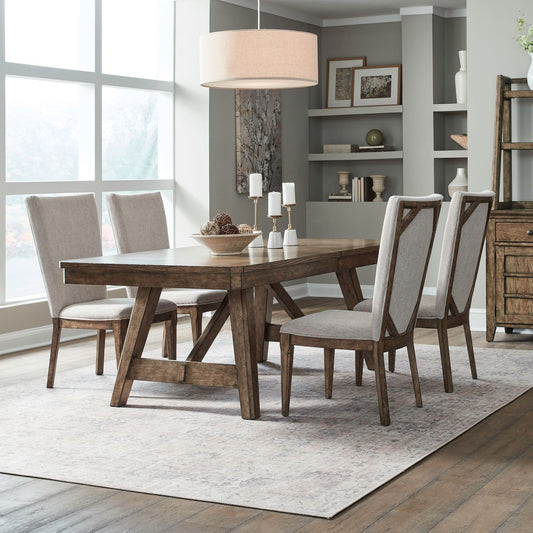 Carolina Park - Trestle Table Set - Hornell Furniture Outlet